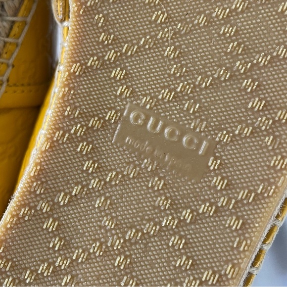 Gucci MicroGuccissima soft espadrille size 39.5 new buttercup - Picture 14 of 16